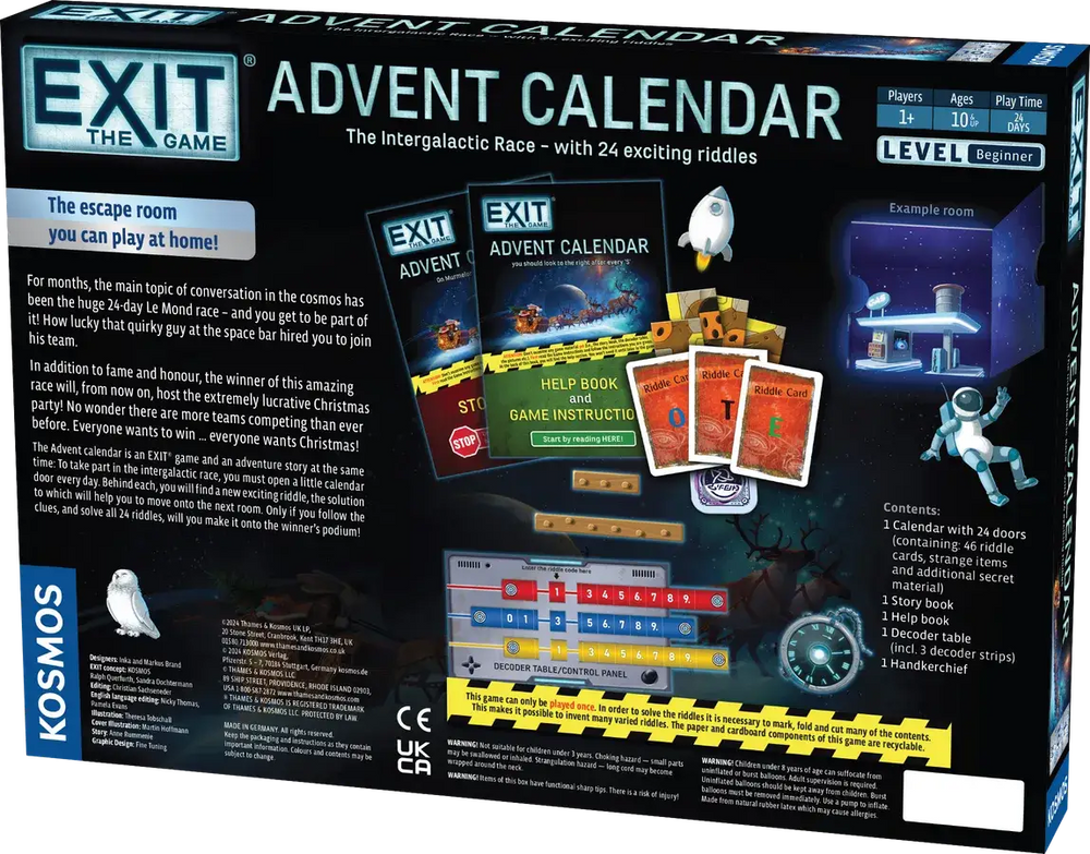 Exit: Advent Calendar - The Intergalactic Race (EN) - Kosmos - Board Games