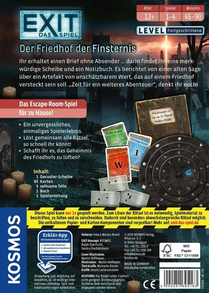 EXIT - Das Spiel: Der Friedhof der Finsternis (DE) - KOSMOS - Board Games
