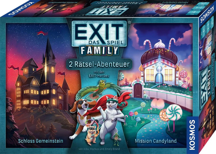 EXIT – Das Spiel Family: Schloss Gemeinstein / Mission Candyland (DE) - KOSMOS - Board Games