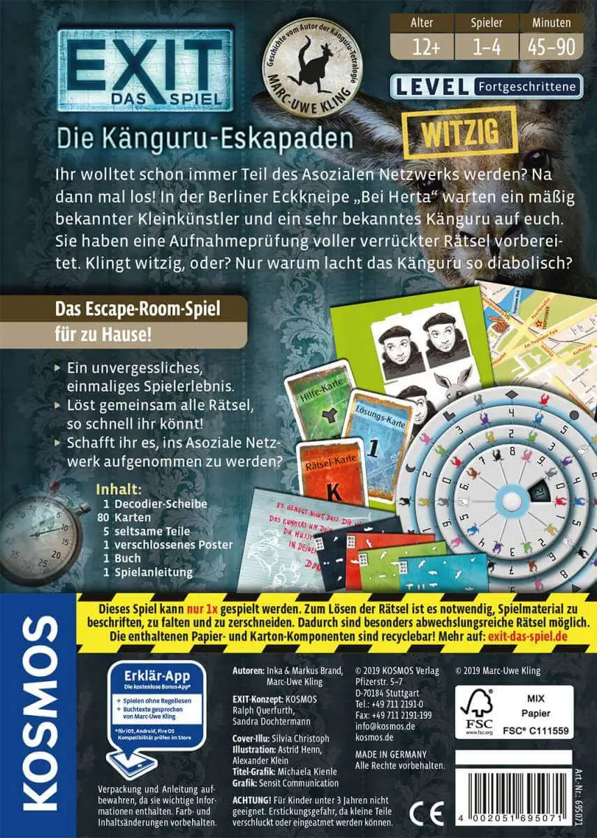 Exit: Das Spiel - Die Känguru-Eskapaden (DE) - KOSMOS - Board Games