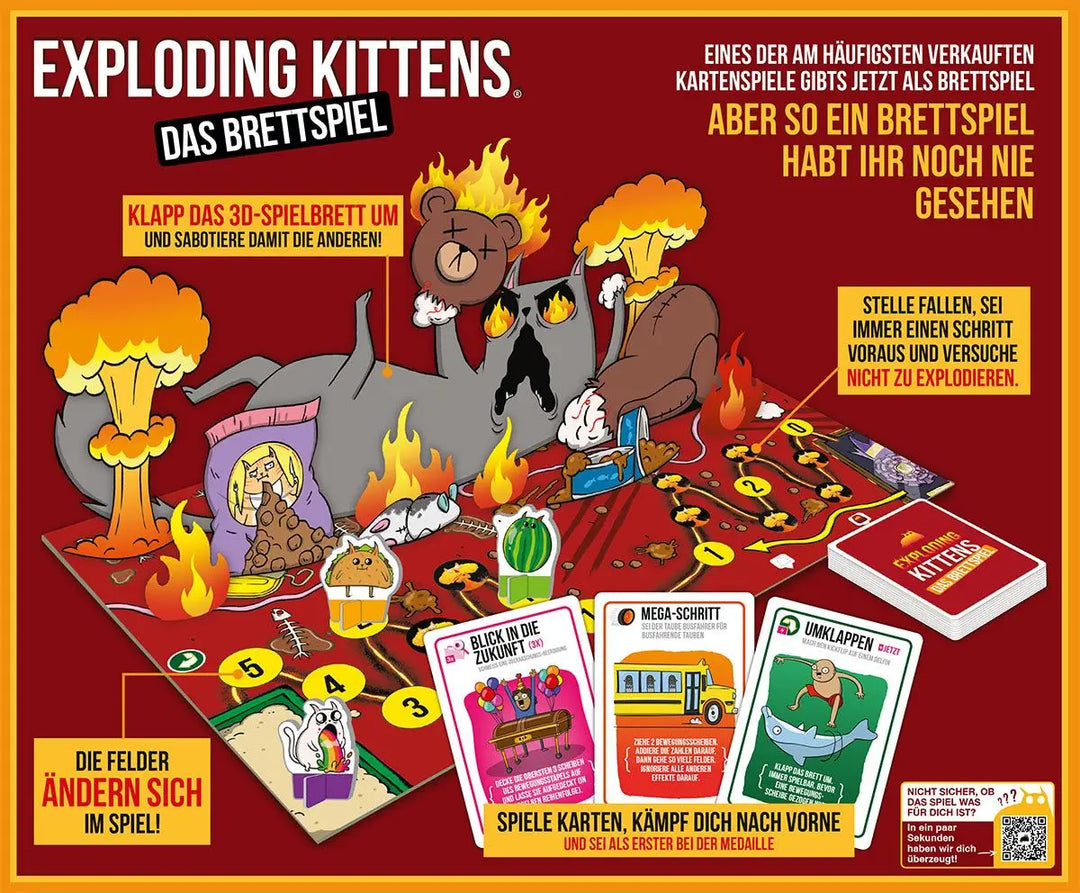 Exploding Kittens: Das Brettspiel (DE) - Exploding Kittens - Board Games