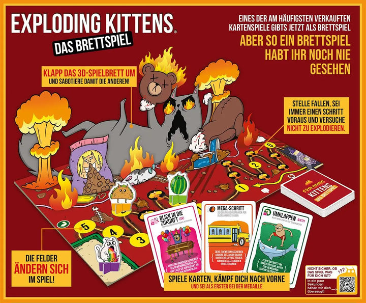 Exploding Kittens: Das Brettspiel (DE) - Exploding Kittens - Board Games