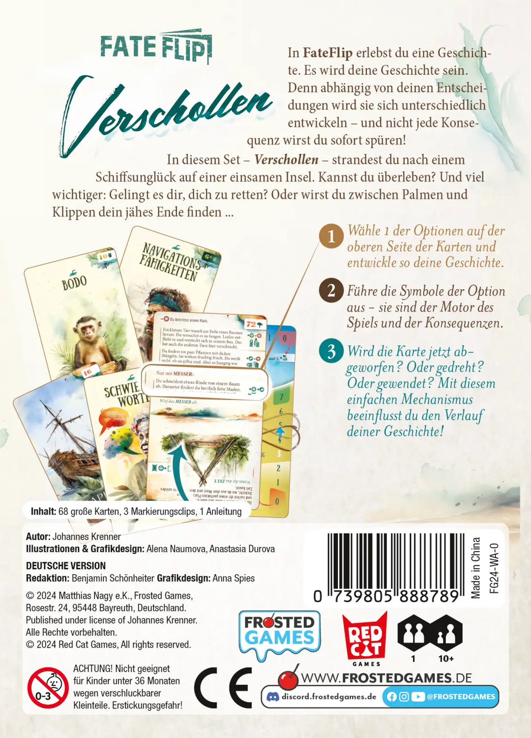 Fate Flip: Verschollen (DE) - Frosted Games - Board Games