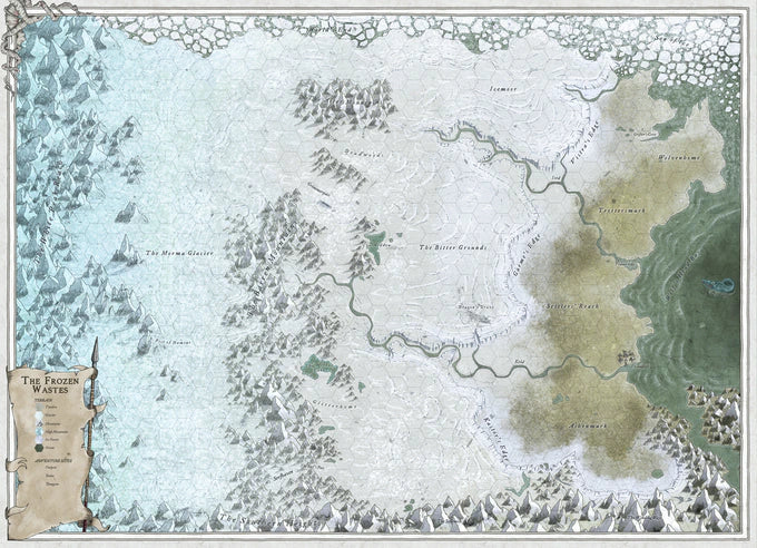 Forbidden Lands: The Bitter Reach - Map & Card Pack (EN)