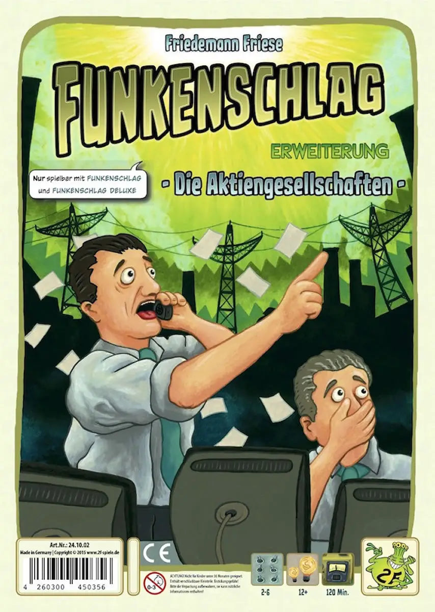 Funkenschlag: Erweiterung 10 - Die Aktiengesellschaften (DE) - 2F-Spiele - Board Games