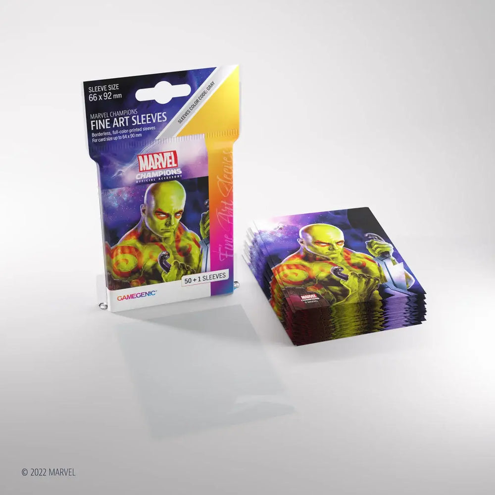 Gamegenic - Marvel Champions FINE ART Sleeves - Drax (50 + 1) - Gamegenic - Accessories