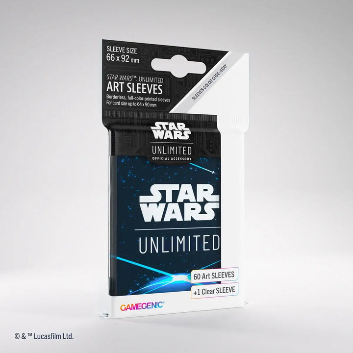 Gamegenic - Star Wars: Unlimited - Art Sleeves - Card Back - Blue - Gamegenic - Accessories