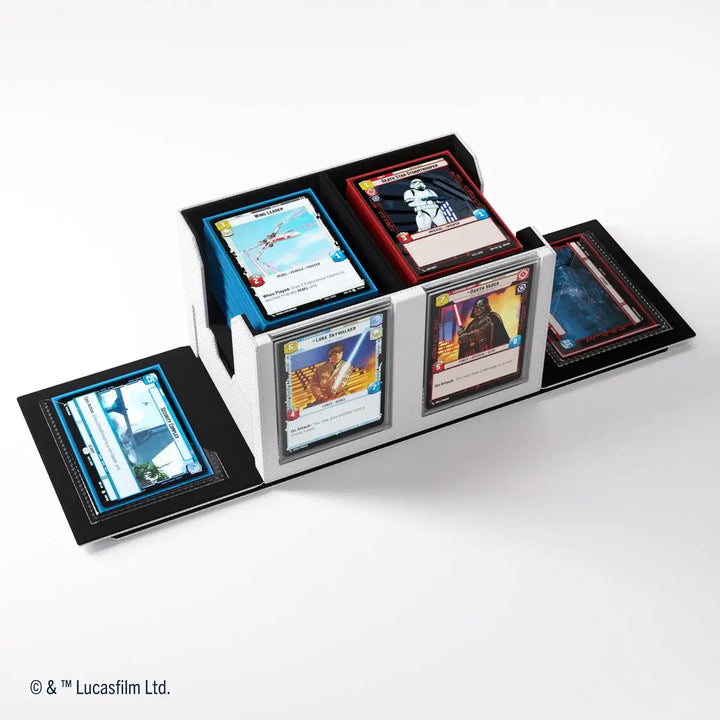 Double Deck Pod: Star Wars Unlimited - White/Black - Gamegenic - Accessories