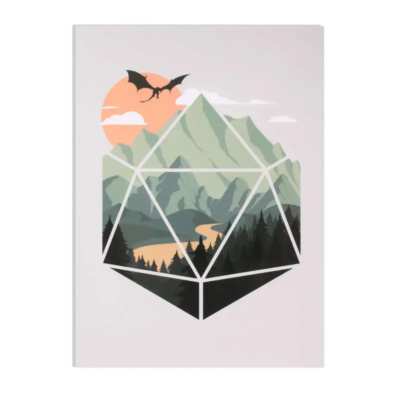 Greeting Card: A D20 Scene - Glassstaff - Accessories