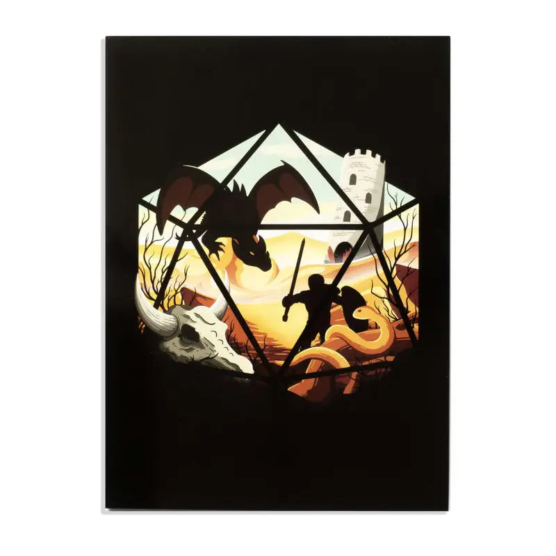 Greeting Card: Dragon D20 - Glassstaff - Accessories
