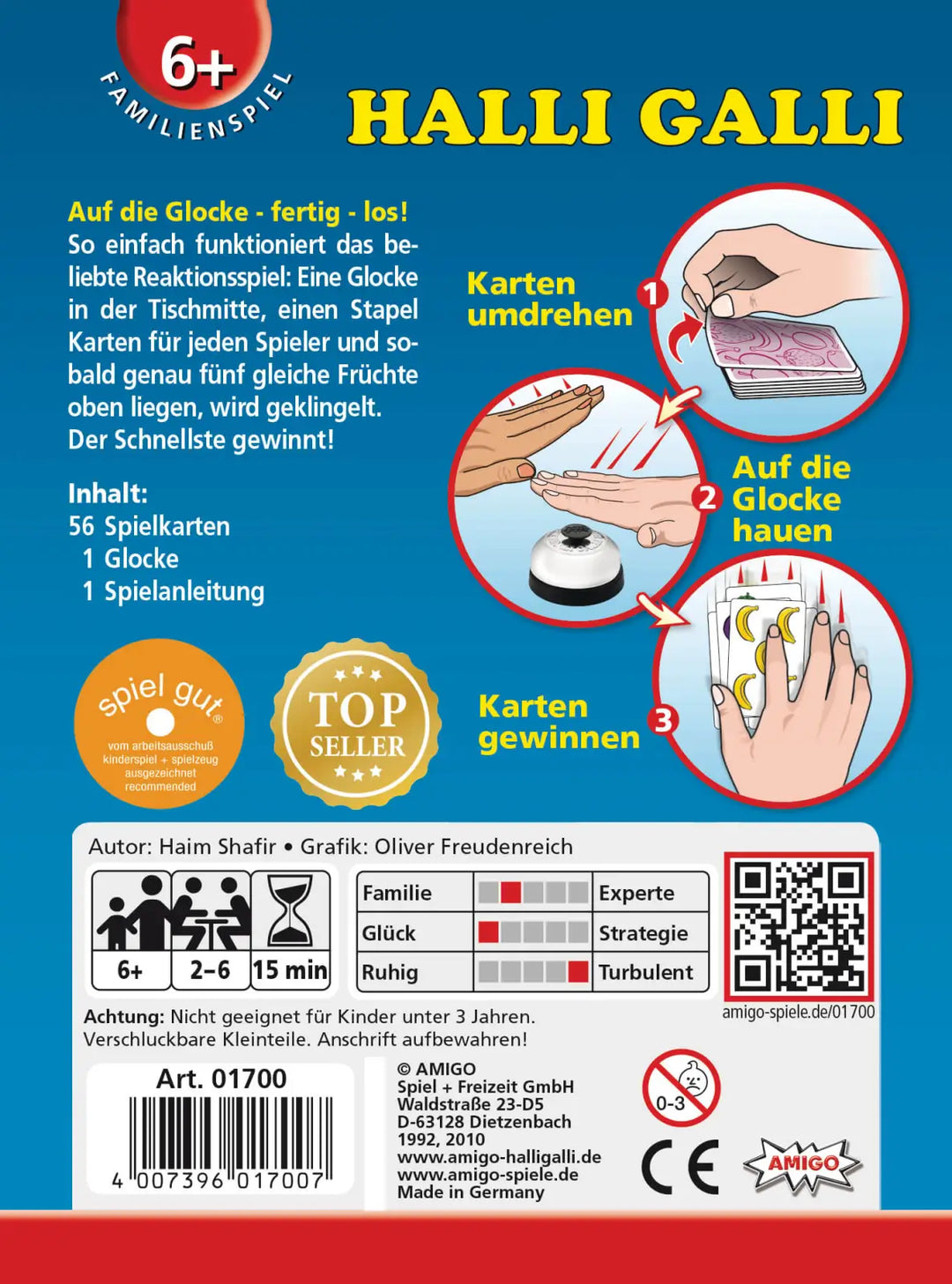 Halli Galli (DE/IT/FR) - AMIGO - Board Games