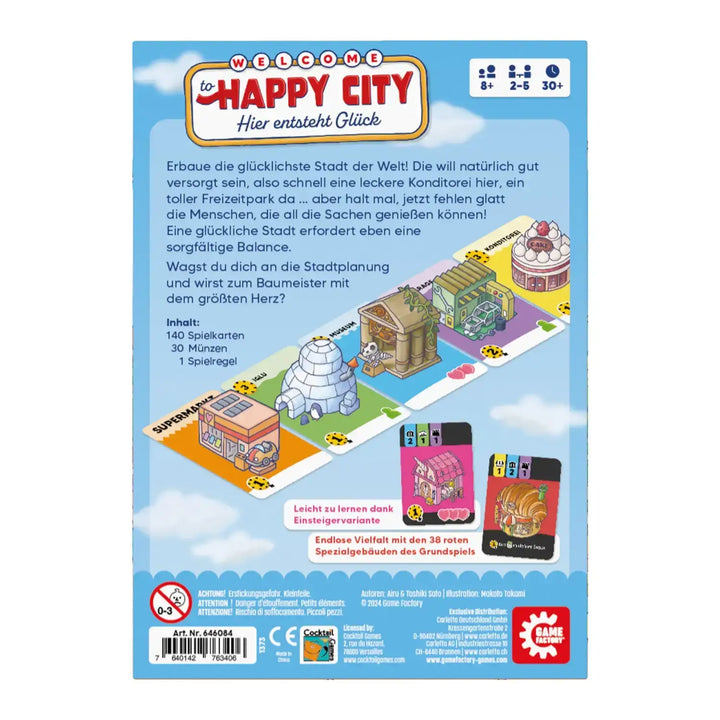 Happy City (DE) - Game Factory - Board Games