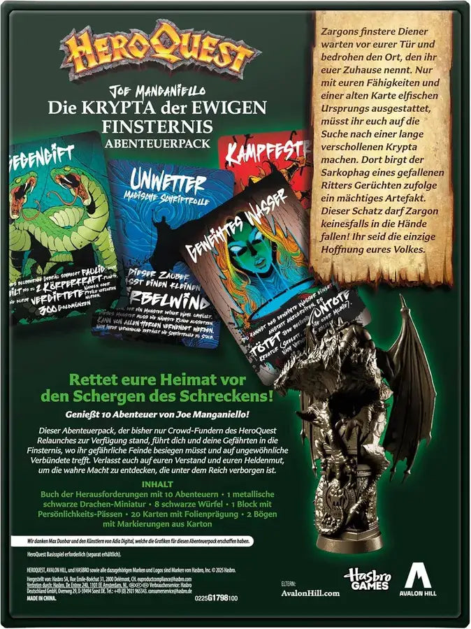 HeroQuest: Die Krypta der Ewigen Finsternis (DE) - Hasbro - Board Games