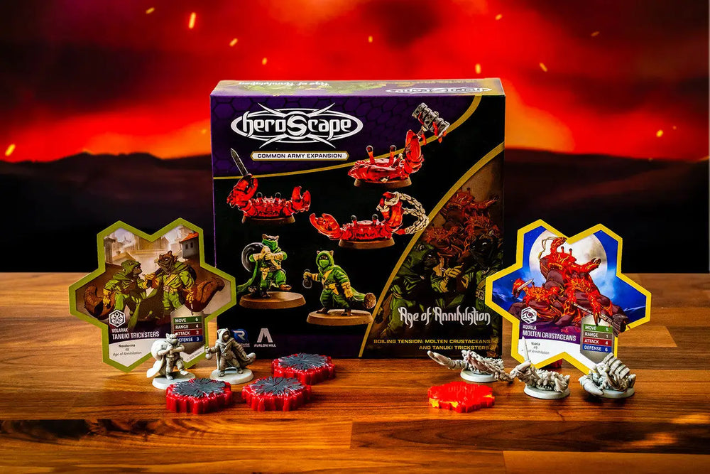 HeroScape: Army Expansion - Molten Crustaceans & Tanuki Tricksters (EN) - Renegade Game Studios - Miniature Games
