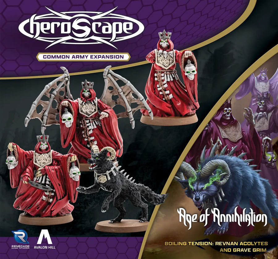 HeroScape: Army Expansion - Revnan Acolytes & Grave Grim (EN) - Renegade Game Studios - Miniature Games