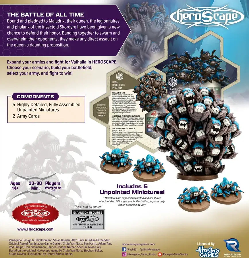 HeroScape: Rising Tide - Army Expansion - Oathbound Phalanx & Legionnaires (EN) - Renegade Game Studios - Miniature
