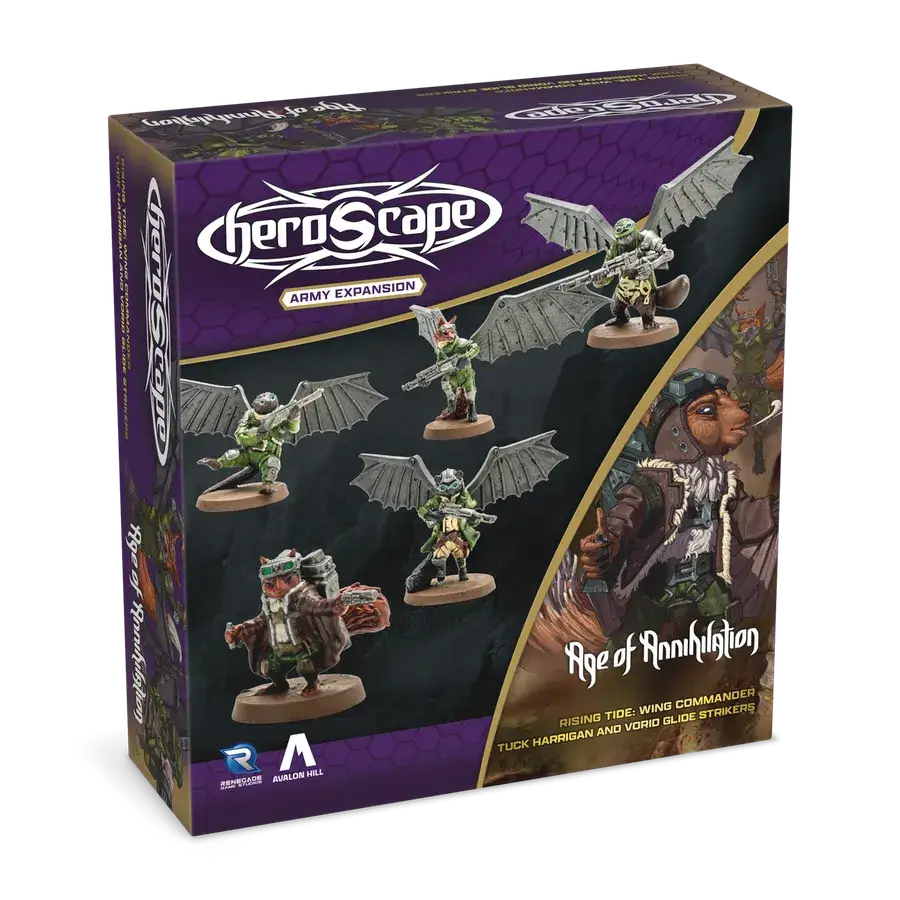 HeroScape: Rising Tide - Army Expansion - Wing Commander Tuck Harrigan & Voris Glidestriker (EN) - Renegade Game