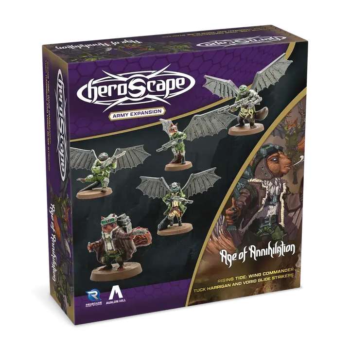 HeroScape: Rising Tide - Army Expansion - Wing Commander Tuck Harrigan & Voris Glidestriker (EN) - Renegade Game