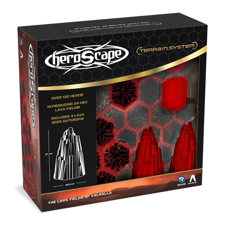 HeroScape: Terrain Expansion - Lava Fields of Valhalla - Renegade Game Studios - Miniature Games
