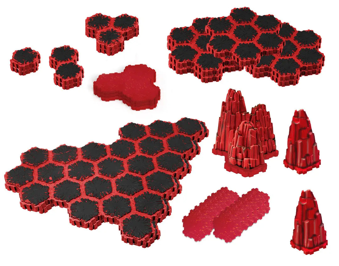 HeroScape: Terrain Expansion - Lava Fields of Valhalla - Renegade Game Studios - Miniature Games