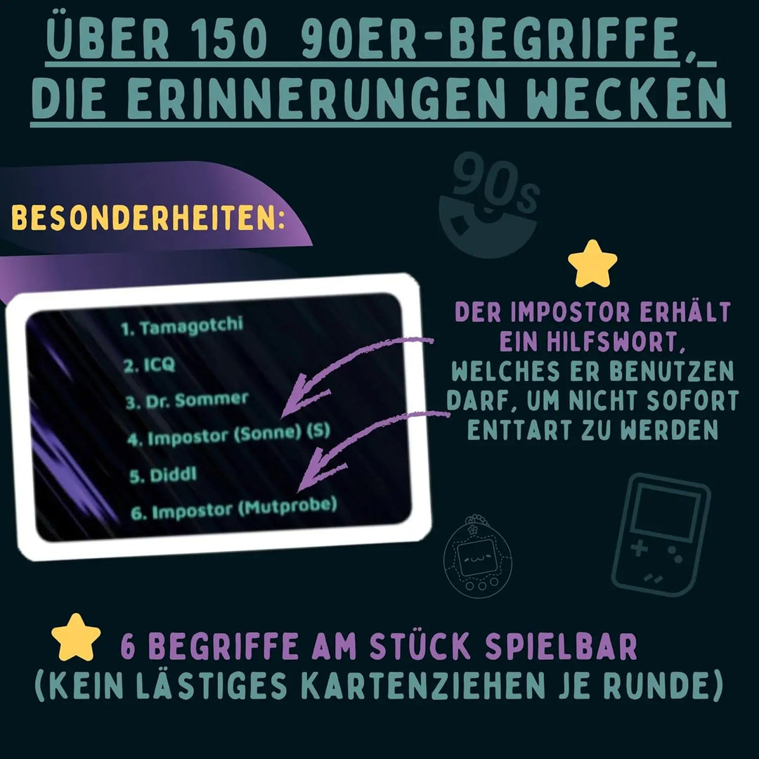 Impostor: Das Party-Wortspiel - 90er-Edition (DE) - Anzen - Board Games