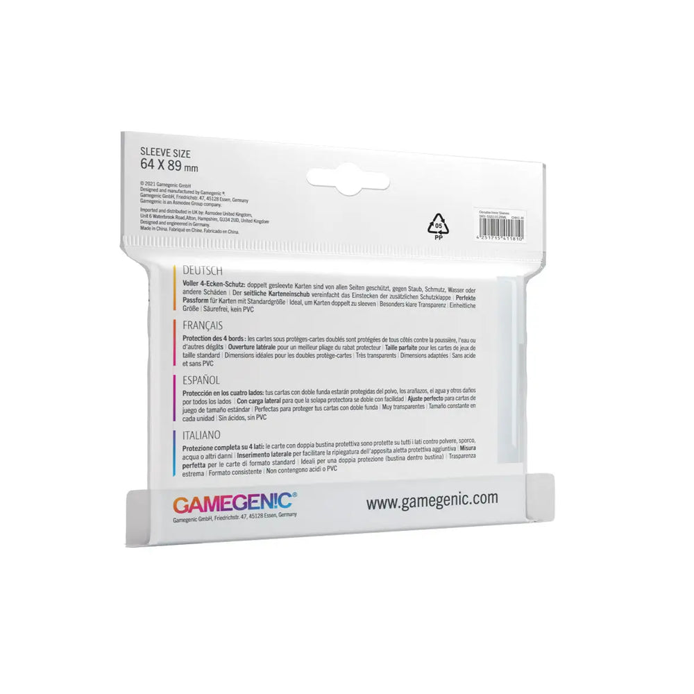 Inner Sleeves: Closable (100) - Gamegenic - Accessories