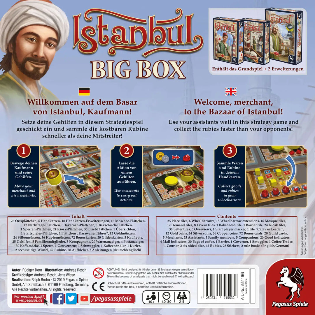 Istanbul Big Box (DE/EN) - Pegasus Spiele - Board Games