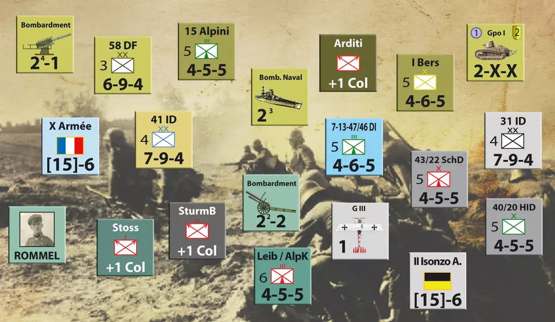 Italia 1917-1918: A Farewell to Arms - Nuts! Publishing - Board Games