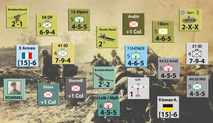Italia 1917-1918: A Farewell to Arms - Nuts! Publishing - Board Games