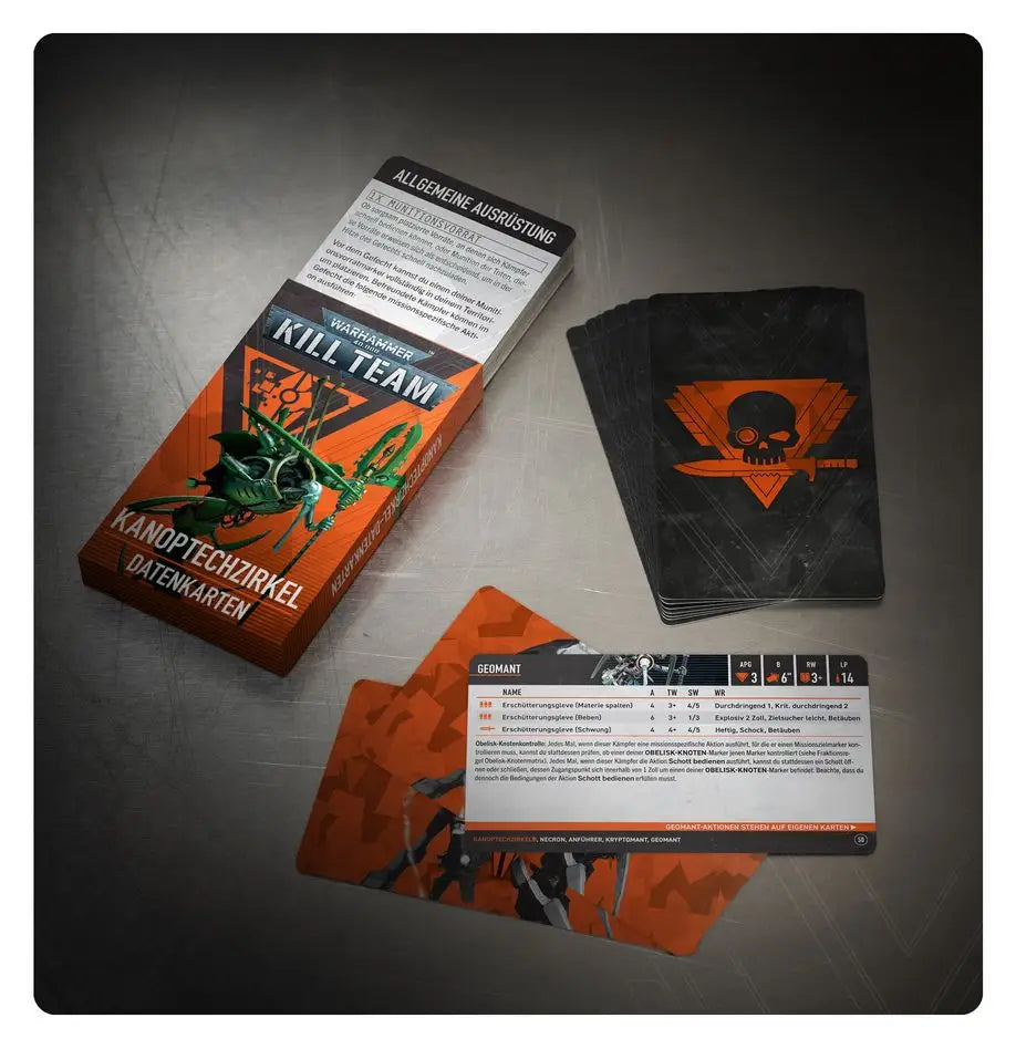 Kill Team: Canoptek Circle - Datenkarten (DE) - Games Workshop Ltd. - Miniature Games