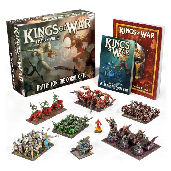Kings of War: 2 Player - Starter Set - Battle for the Coral Gate (EN) - Mantic Games - Board Games