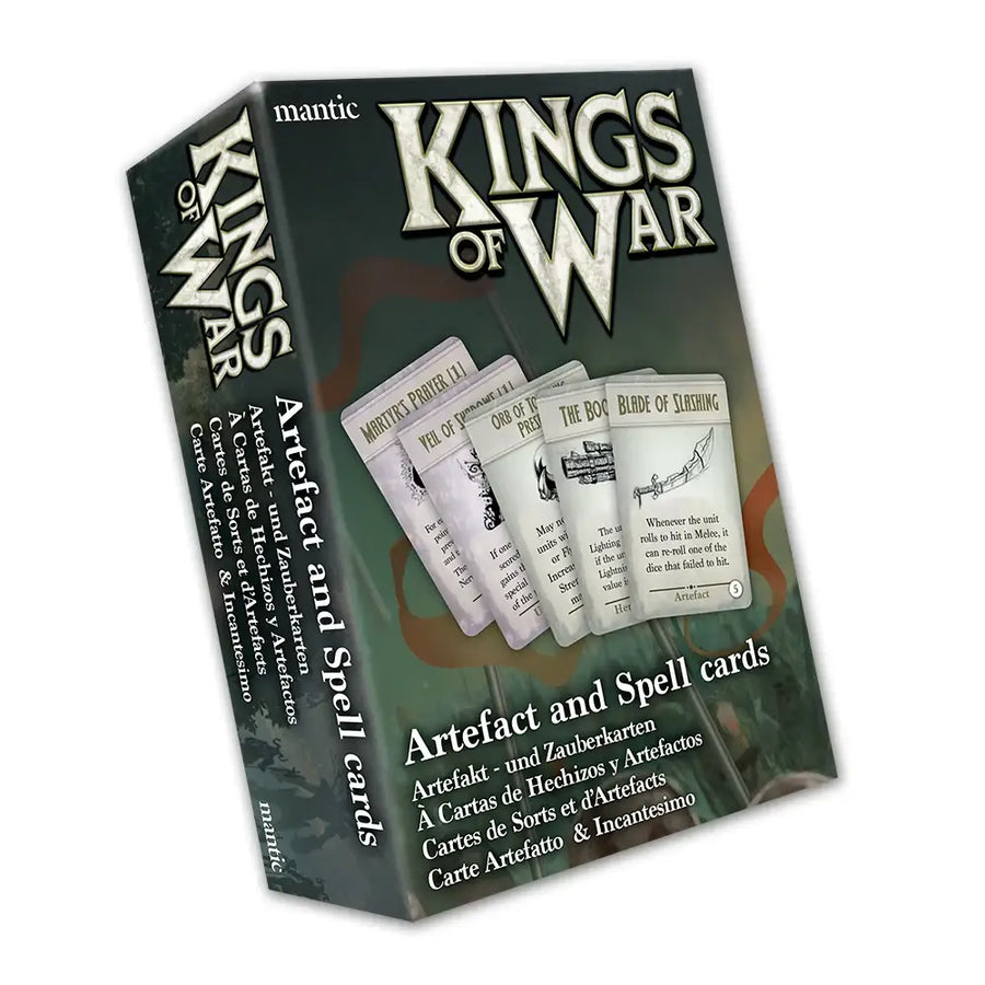 Kings of War: Card Deck - Spell & Artefact Cards (EN) - Mantic Games - Miniature Games