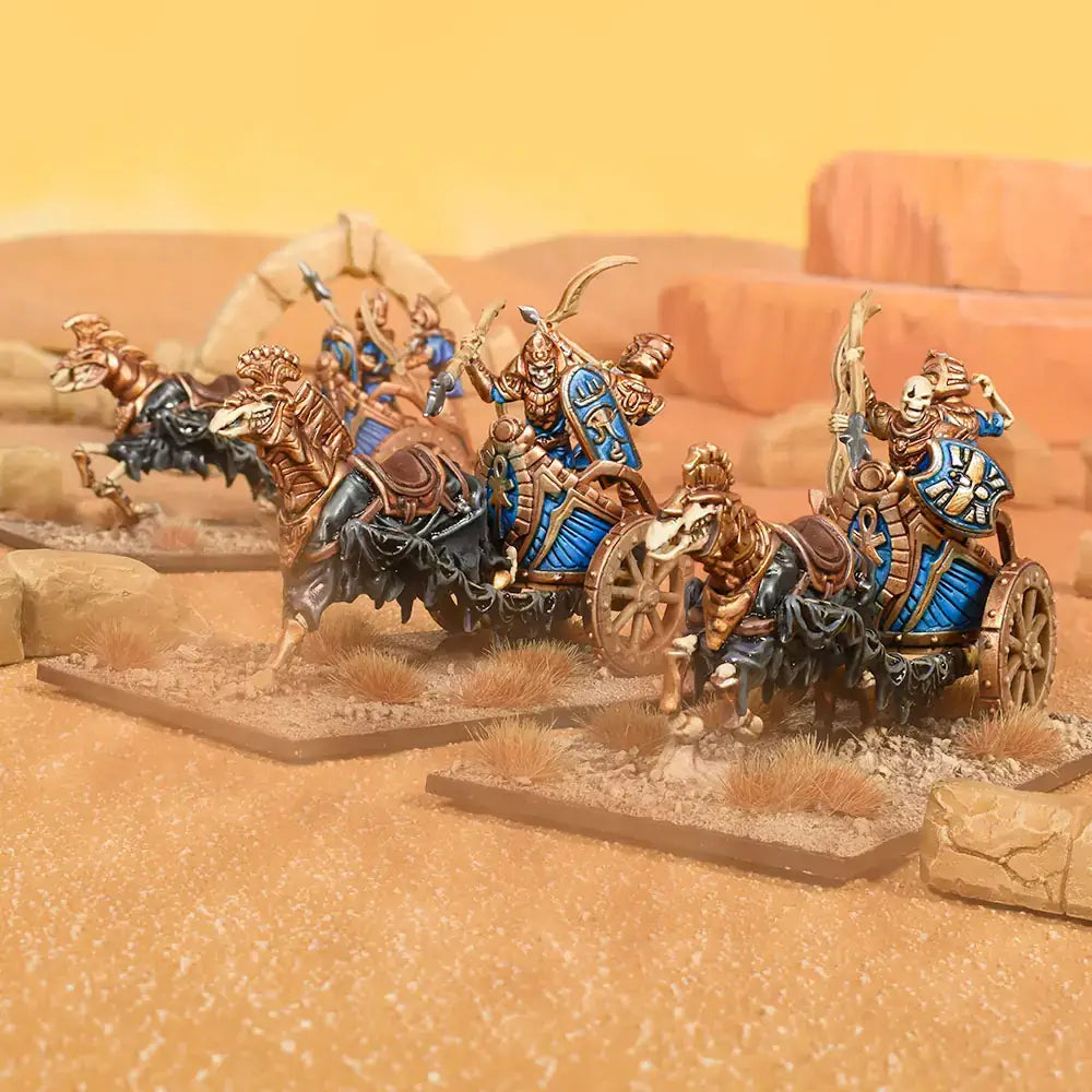 Kings of War: Empire of Dust - Revenant Chariots Regiment - Mantic Games - Miniature Games