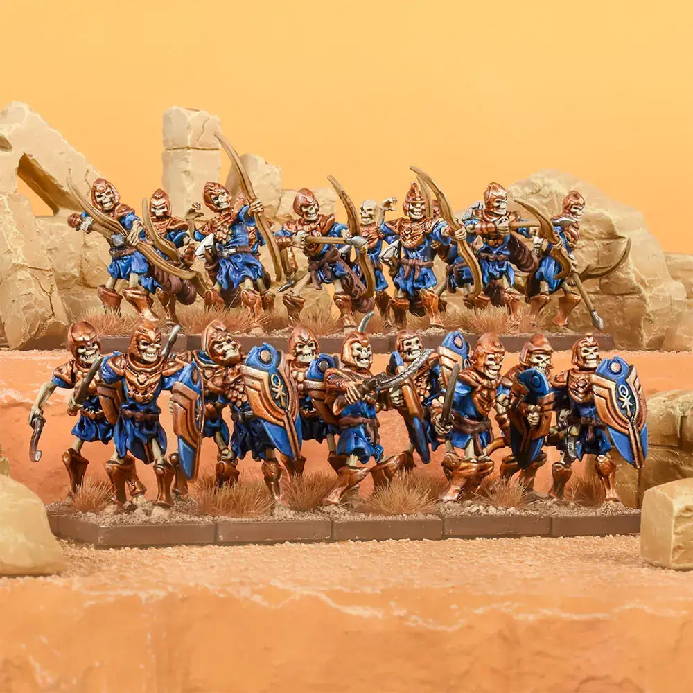 Kings of War: Empire of Dust - Skeleton Warriors Regiment - Mantic Games - Miniature Games