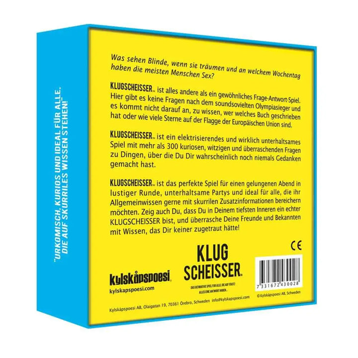 Klugscheisser: Auf fast alles eine Antwort (DE) - Kylskåpspoesi AB - Board Games