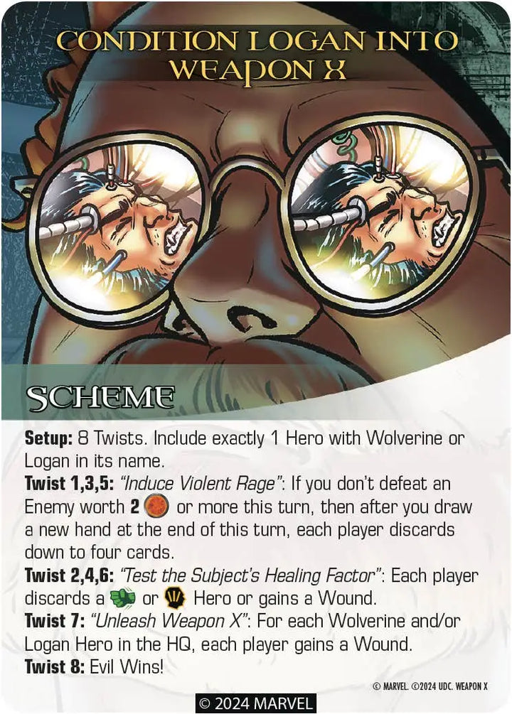Legendary: A Marvel Deck Building Game - Weapon X (EN) - Upper Deck - Board Games
