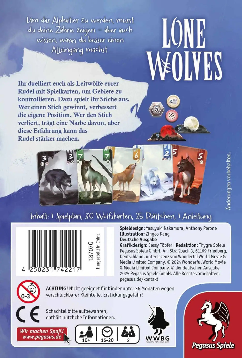 Lone Wolves (DE) - Pegasus Spiele - Board Games