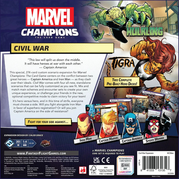Marvel Champions: Civil War (EN) - Fantasy Flight Games - Card Games