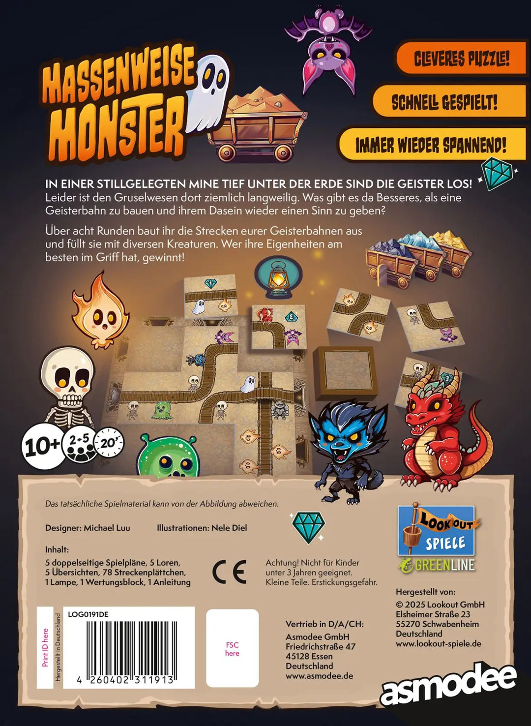 Massenweise Monster (DE) - Lookout Games - Board Games