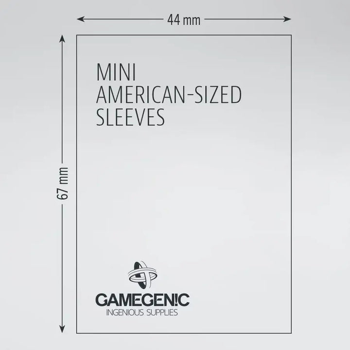 Prime Sleeves: Board Game - Mini American - Yellow (60) - Gamegenic - Accessories