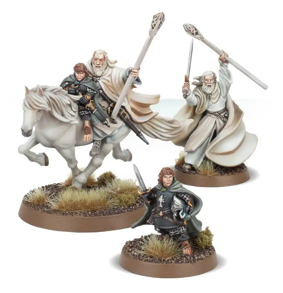 Middle Earth: Lord of the Rings - Gandalf der Weisse und Peregrin Tuk (DE) - Games Workshop - Miniature Games