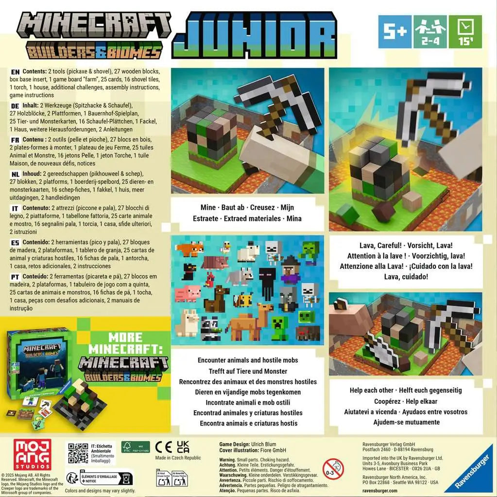 Minecraft: Builders & Biomes - Junior (DE/EN/FR/IT) - Ravensburger - Board Games