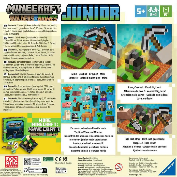 Minecraft: Builders & Biomes - Junior (DE/EN/FR/IT) - Ravensburger - Board Games