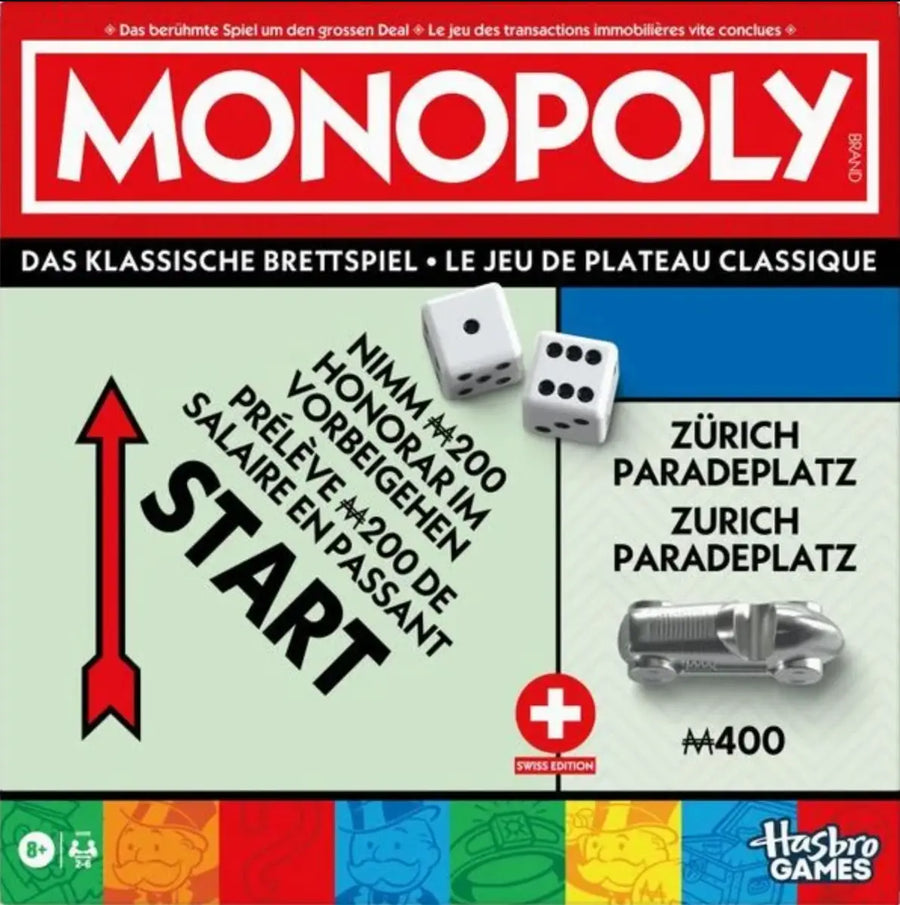 Monopoly: Classic - Schweiz (DE/FR/IT) - Hasbro - Board Games