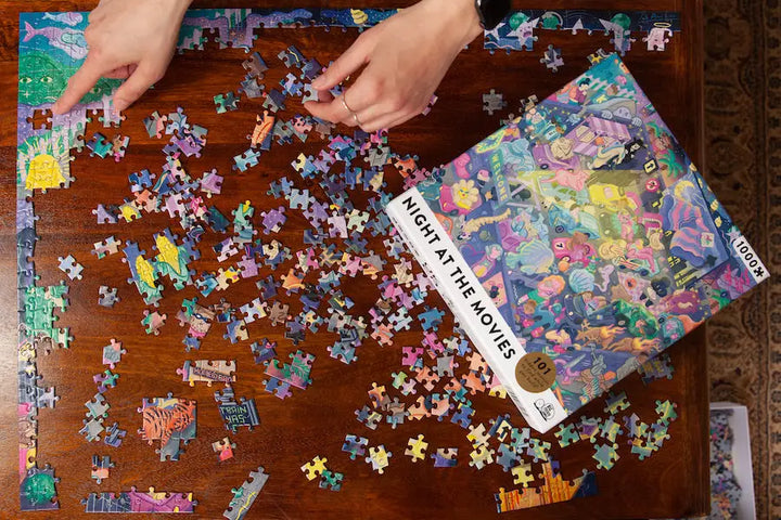 Puzzle: Night At The Movies (1000pcs) - Big Potatoe Games - Board Games