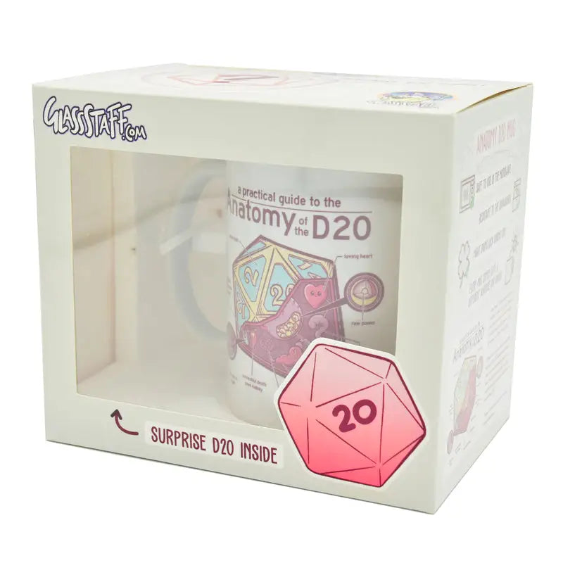 Mug: Anatomy of the D20 - Glassstaff - Accessories