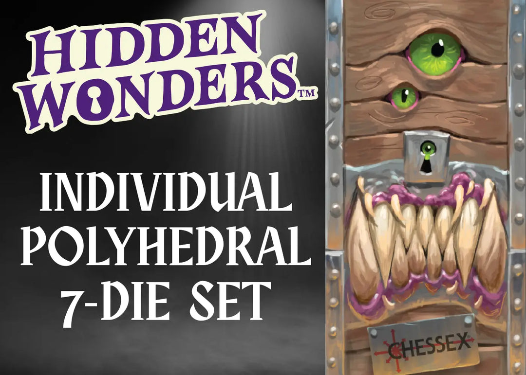 Mystery Loot: Hidden Wonders - RPG Dice Set - Mimic Box - Chessex - Dices