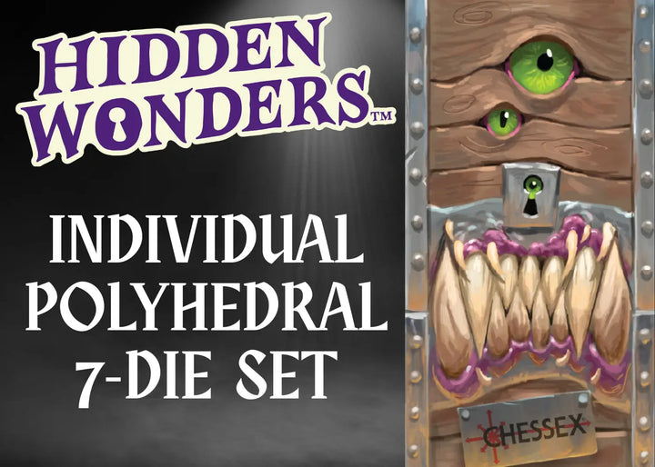 Mystery Loot: Hidden Wonders - RPG Dice Set - Mimic Box - Chessex - Dices