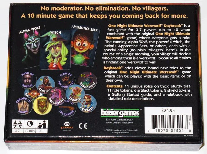 One Night Ultimate Werewolf: Daybreak (EN) - Bezier Games - Board Games