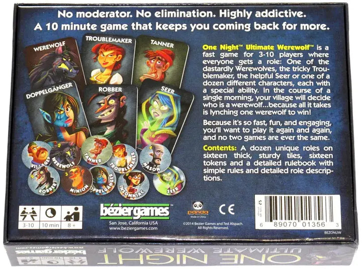 One Night Ultimate Werewolf (EN) - Bezier Games - Board Games